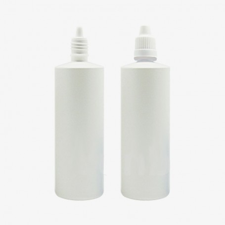 Frasco cilíndrico branco com conta-gotas - 250 ml