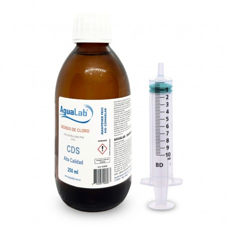Dióxido de cloro em vidro - 250 ml (CDS)